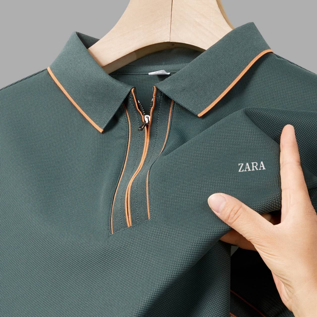 تیشرت یقه دار برند زارا کد 50379Z
