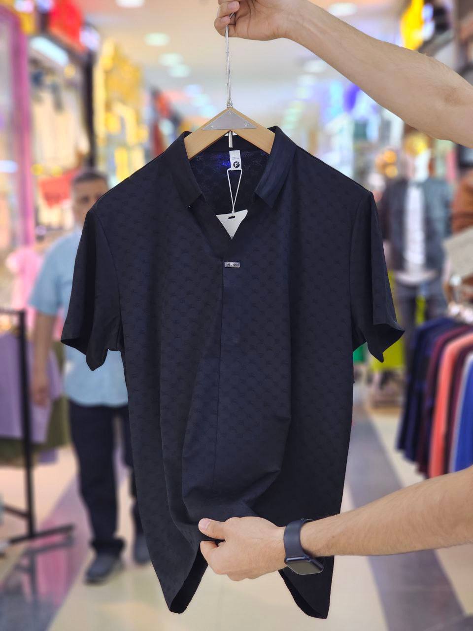 تیشرت یقه کوبایی کد 059