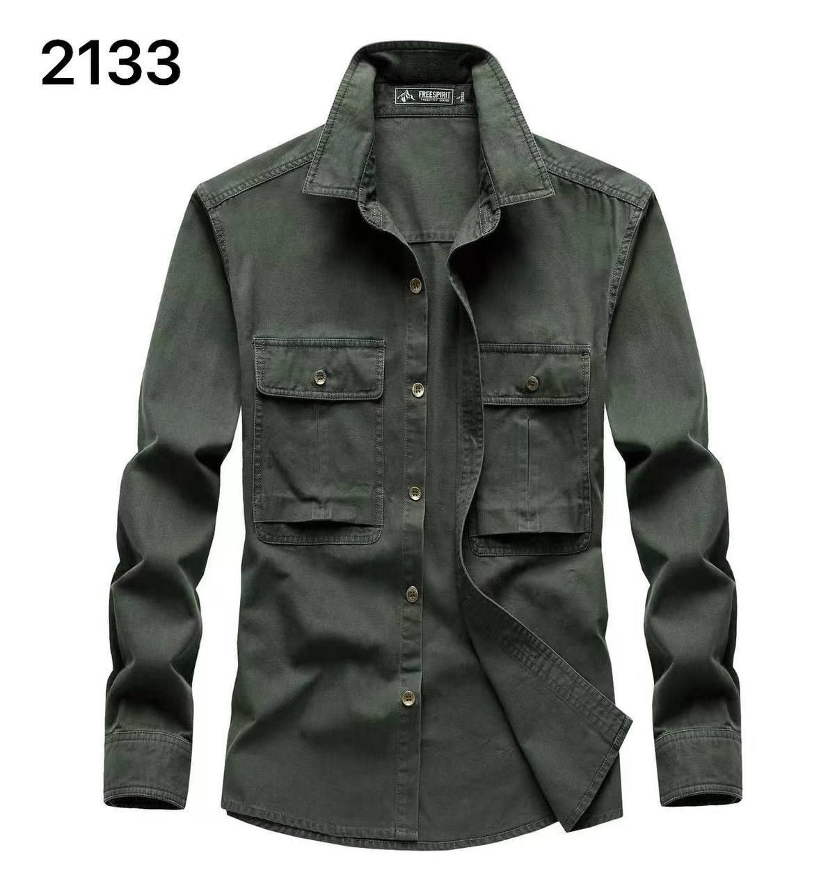 پیراهن کتان دوجیب کد 2133