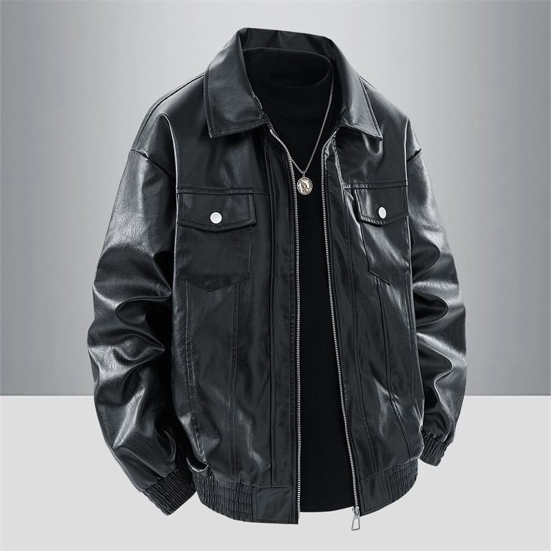 کاپشن چرم باکسی کد 2489