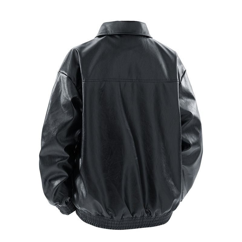 کاپشن چرم باکسی کد 2489