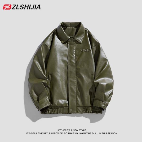 کاپشن چرم باکسی کد 2588