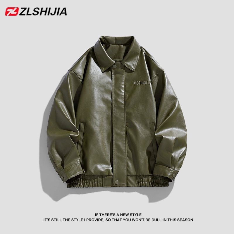 کاپشن چرم باکسی کد 2588