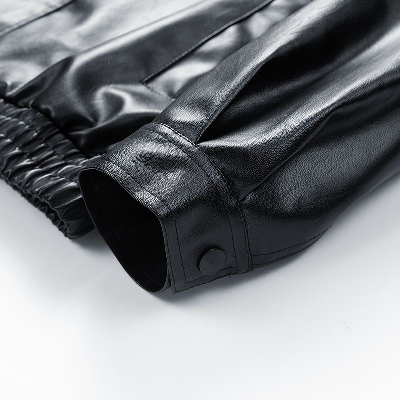 کاپشن چرم باکسی کد 2588