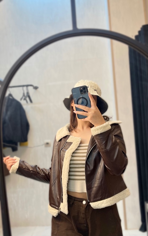 کاپشن چرم بوفالو 0113