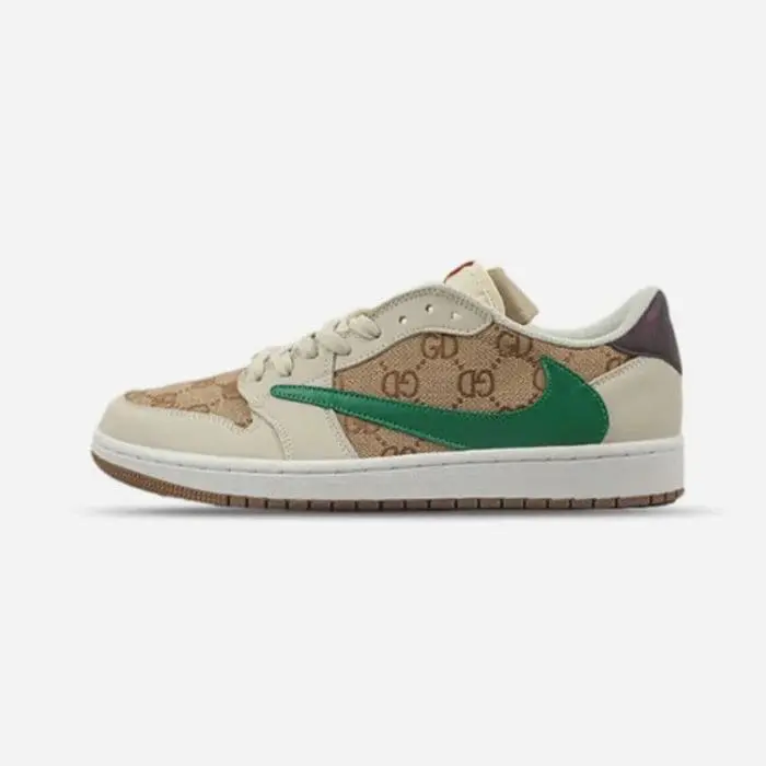 جردن وان لو تراویس اسکات گوچی Air Jordan1 Low X Travis Scott Gucci