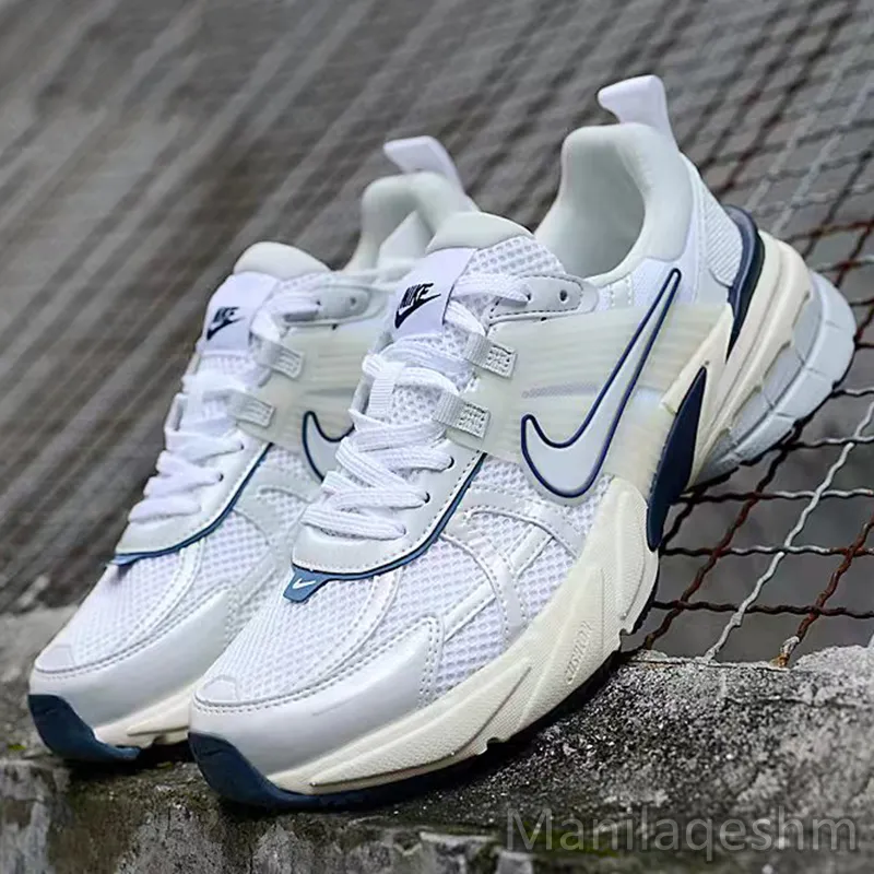 کتونی نایک وی تو کی ران کرم آبی Nike V2K Run Platinum Tint