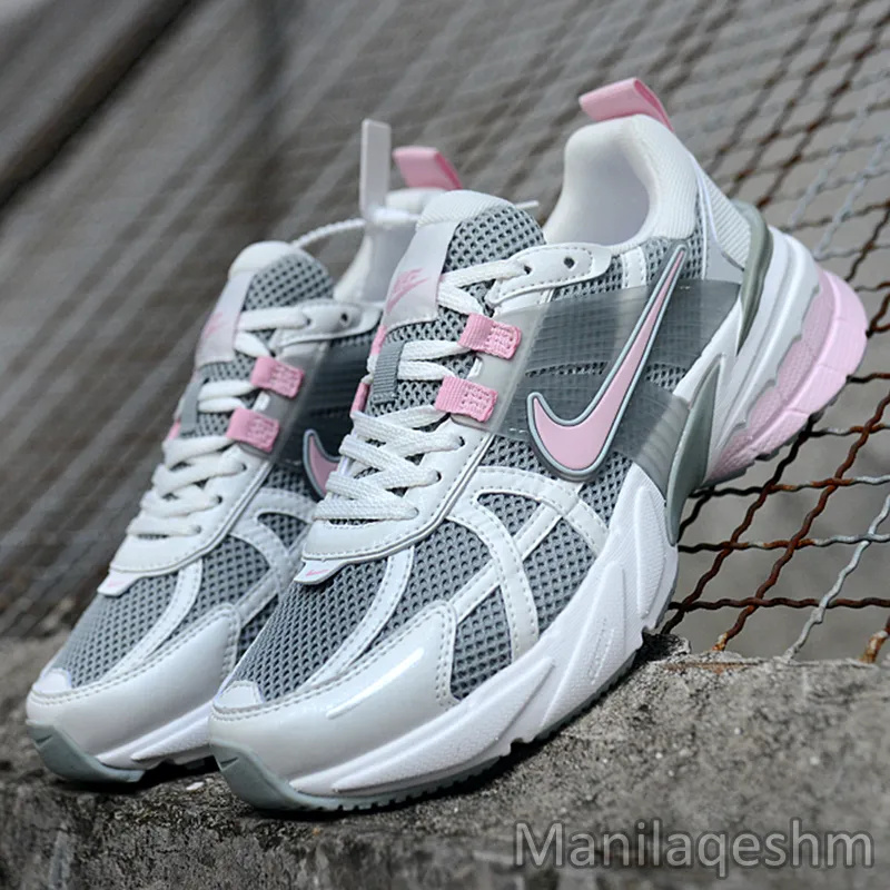 کفش نایک وی تو کی ران طوسی صورتی Nike V2K Run Pink Foam