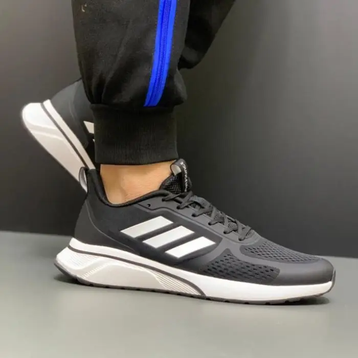 کتانی آدیداس کلود مشکی سفید Adidas Cloudfoam TND