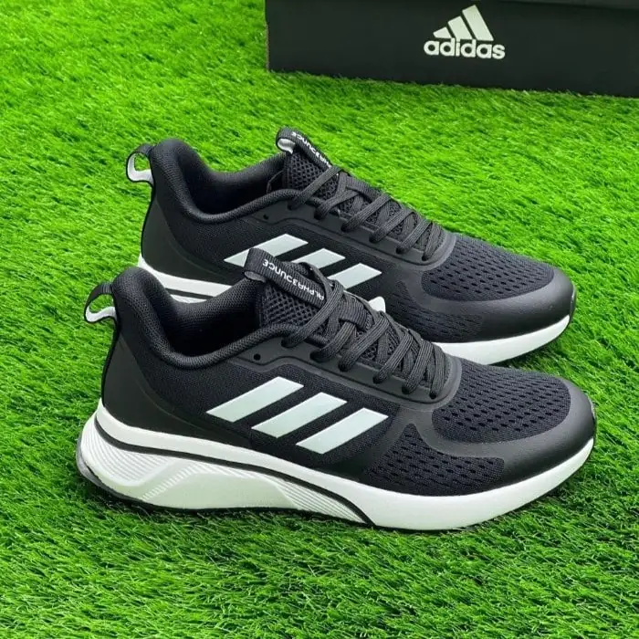 کتانی آدیداس کلود مشکی سفید Adidas Cloudfoam TND