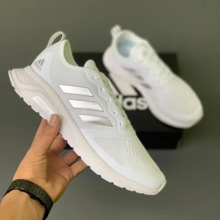 کتانی آدیداس کلود فوم سفید Adidas Cloudfoam
