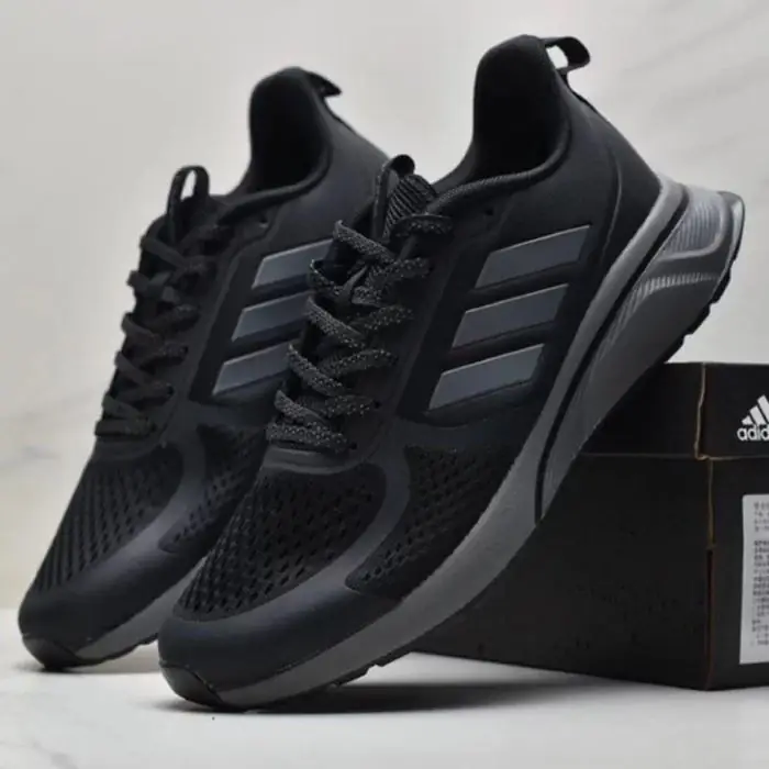 کتانی آدیداس کلود مشکی طوسی Adidas Cloudfoam TND