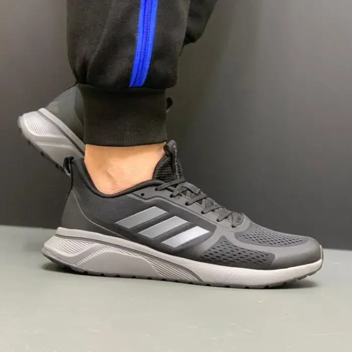 کتانی آدیداس کلود مشکی طوسی Adidas Cloudfoam TND
