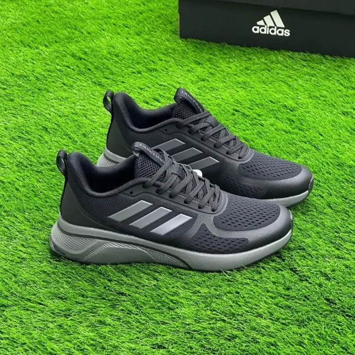 کتانی آدیداس کلود مشکی طوسی Adidas Cloudfoam TND