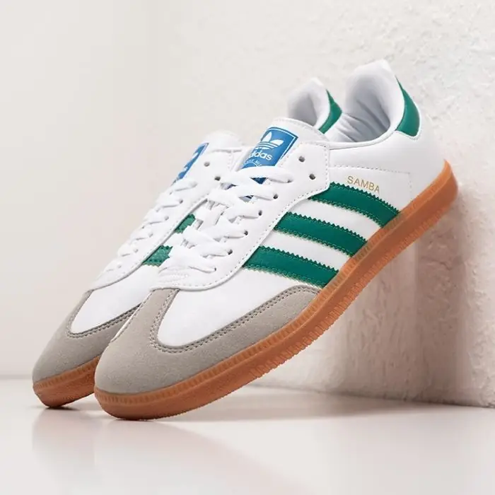 آدیداس سامبا سبز adidas Samba White Green