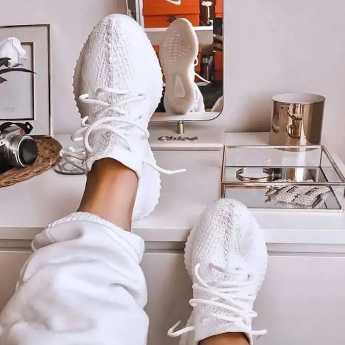 کتونی آدیداس یزی بوست سفید Adidas Yeezy Boost 350 white V2