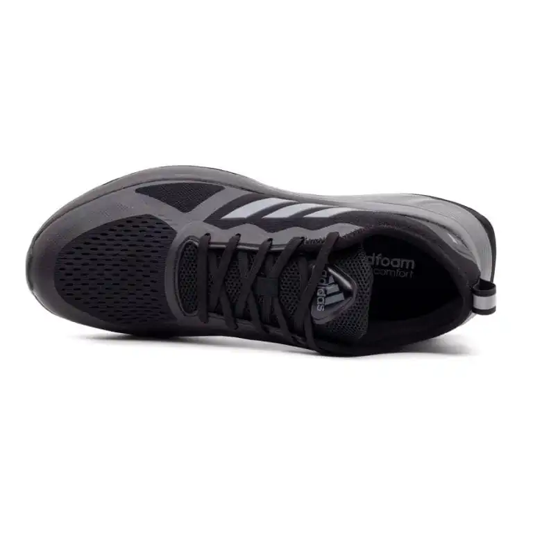 کتانی آدیداس کلود فوم مشکی طوسی Adidas Cloudfoam