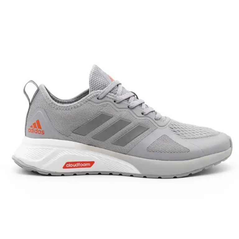 کتونی آدیداس کلود فوم خاکستری Adidas Cloudfoam