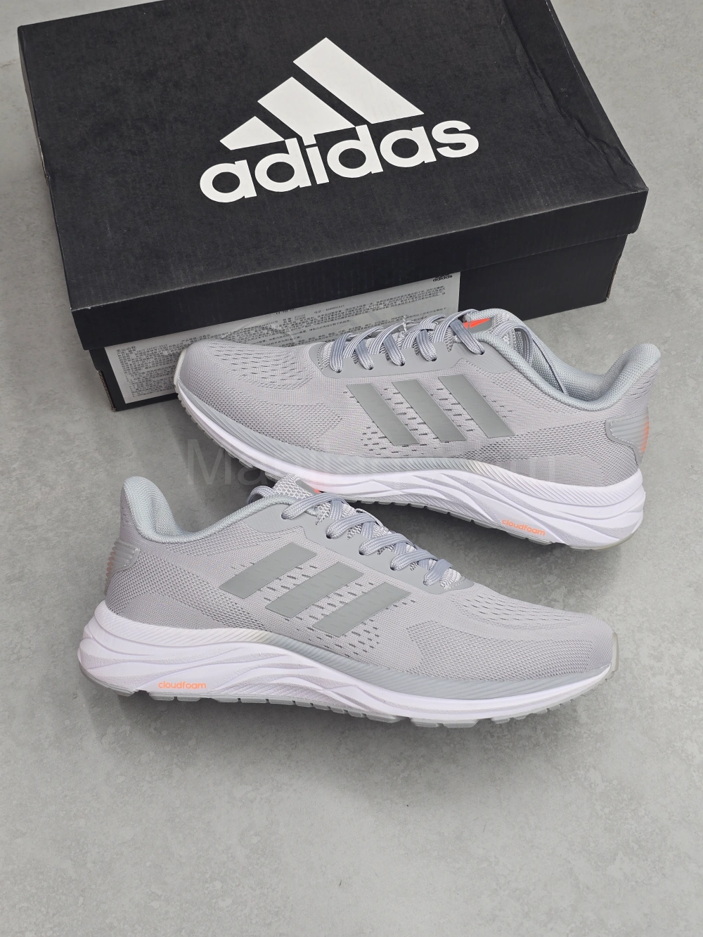 کتانی آدیداس کلود فوم طوسی Adidas Cloudfoam