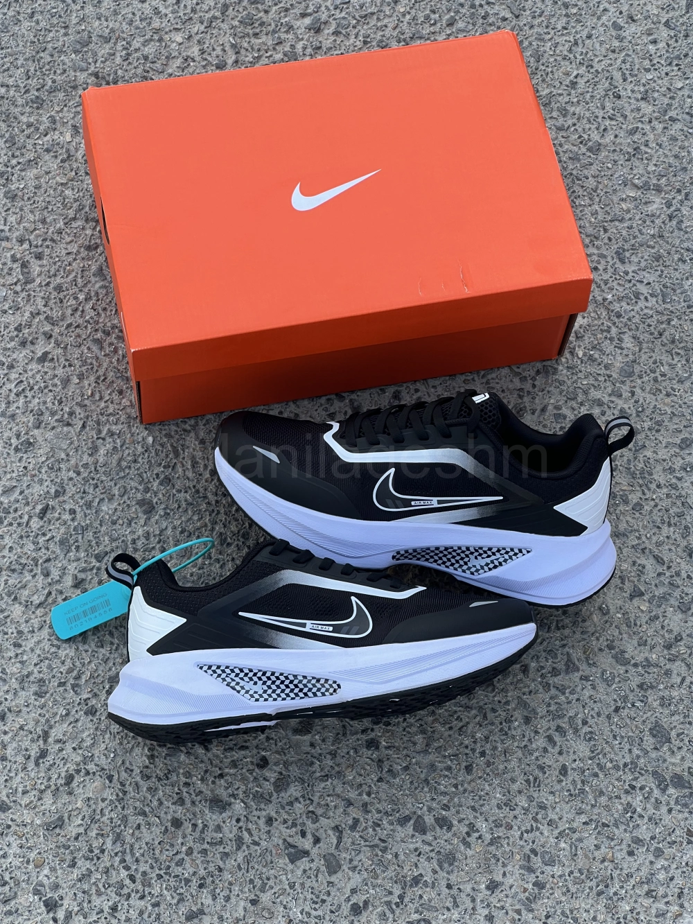 کفش نایک ایر مکس زوم وین فلو مشکی سفید Nike Air Max Zoom Winflo