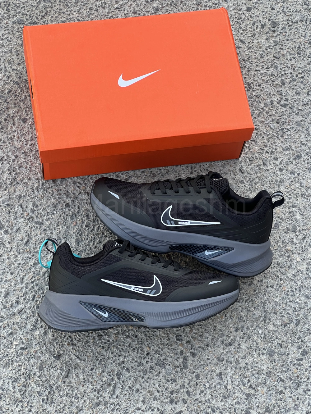 کفش نایک ایر مکس زوم وین فلو مشکی طوسی Nike Air Max Zoom Winflo