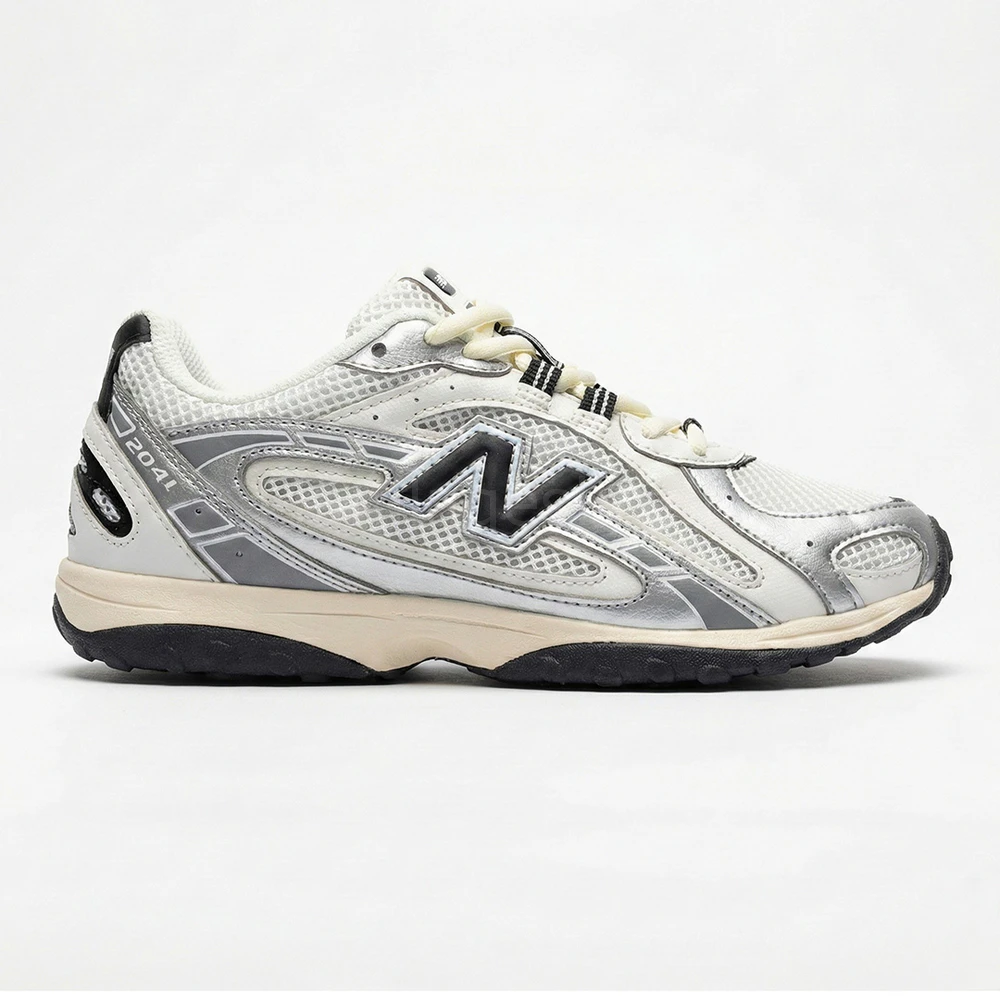 کتونی نیوبالانس 204L نقره ای مشکی New Balance