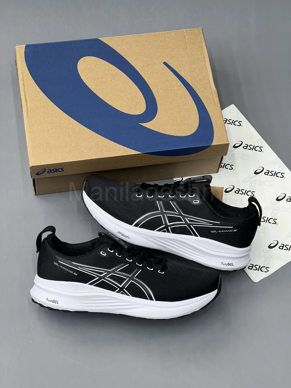 کفش اسیکس کایانو 32 مشکی سفید Asics KAYANO 32 Black White