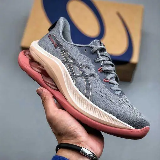 کفش اسیکس ژل کینسی مکس طوسی صورتی Asics GEL-KINSEI MAX
