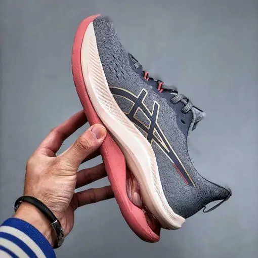 کفش اسیکس ژل کینسی مکس طوسی صورتی Asics GEL-KINSEI MAX