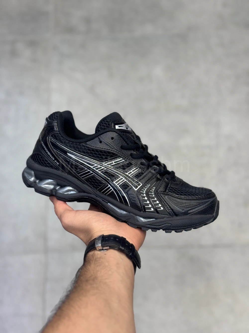 کفش اسیکس کایانو 14 مشکی ASICS Kayano 14 Black Pure Silver