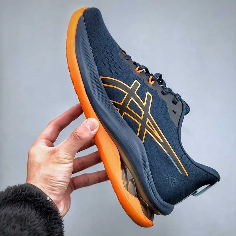 اسیکس ژل کینسی مکس سرمه ای نارنجی Asics GEL-KINSEI MAX