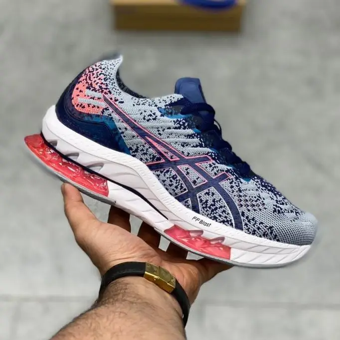 کتونی اسیکس کینسی بلاست سرمه ای Asics KINSEI BLAST