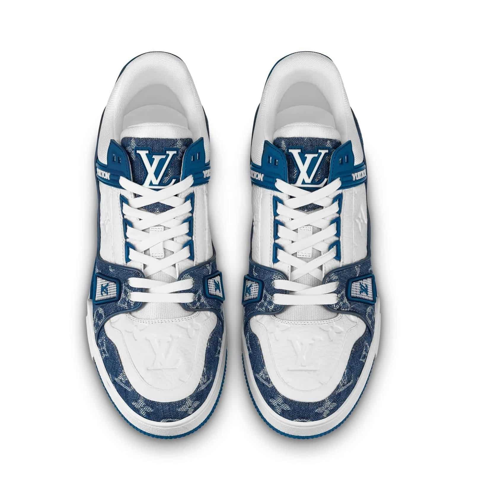 کتونی لویی ویتون ترینر آبی Louis Vuitton LV Trainer