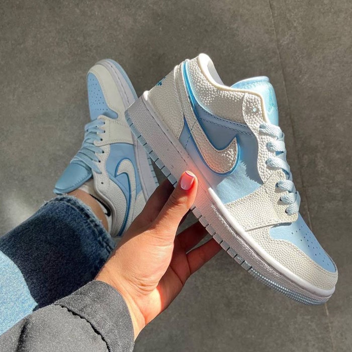 نایک جردن وان آبی یخی Jordan 1 Low SE Reverse Ice Blue