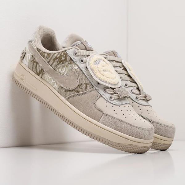 نایک تراویس اسکات ایرفورس وان Nike Air Force 1 x Travis Scott Grey White