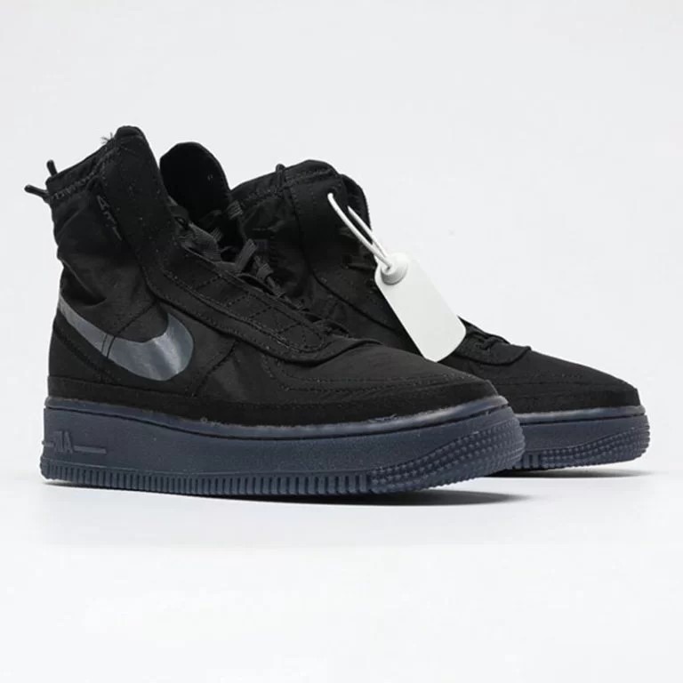 کتونی نایک ایرفورس وان شل مشکی Nike Air Force 1 Shell Black