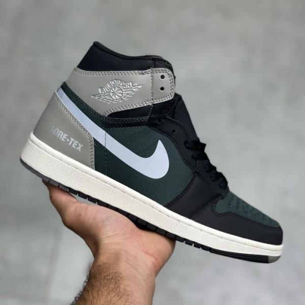 کتونی نایک جردن وان سبز گورتکس Air Jordan 1 mid GORE-TEX