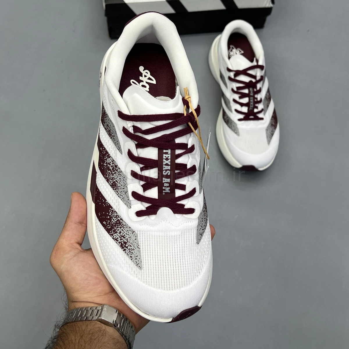 کفش آدیداس آدی زیرو سفید زرشکی Adidas Adizero Evo SL