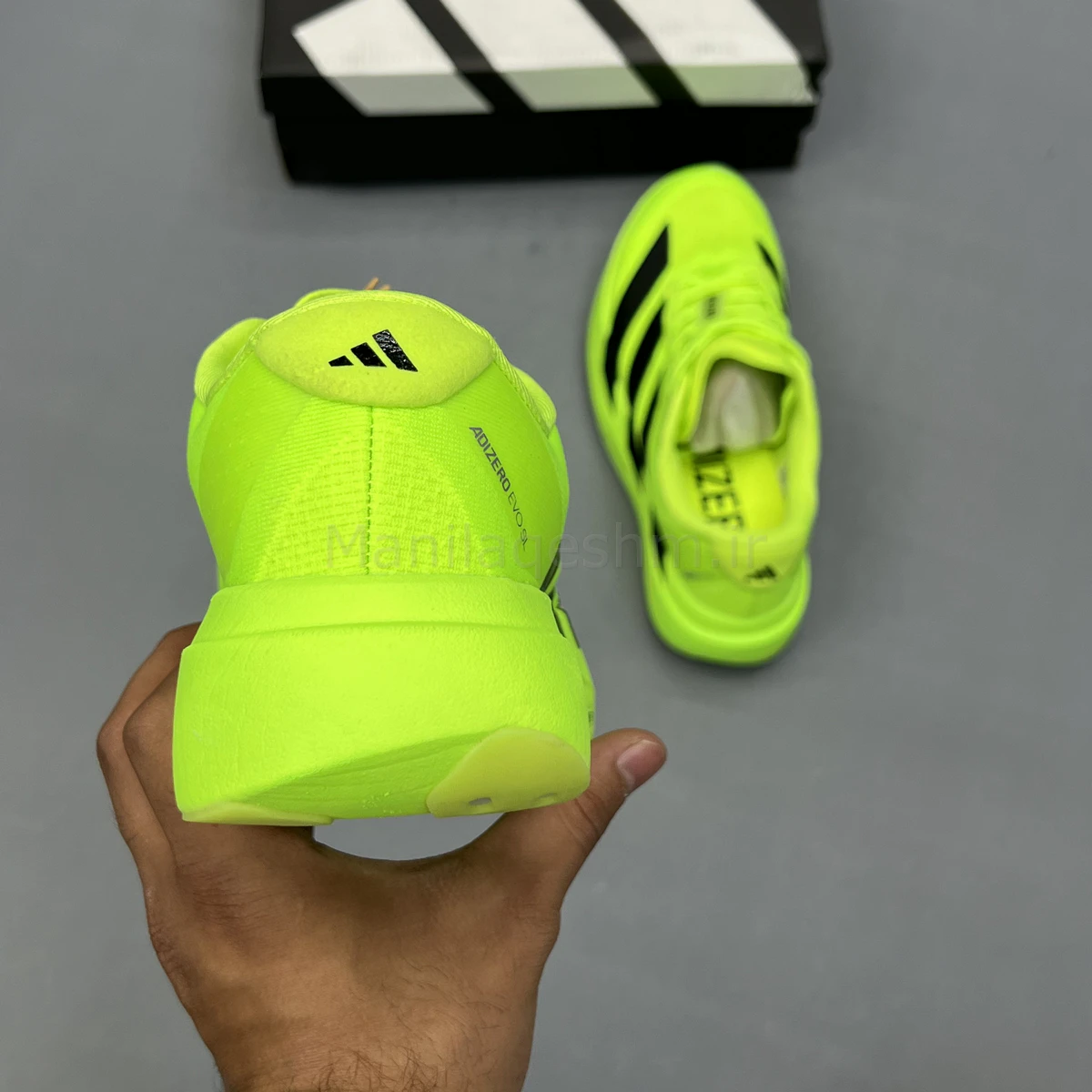 کفش آدیداس آدی زیرو سبز فسفری Adidas Adizero Evo SL