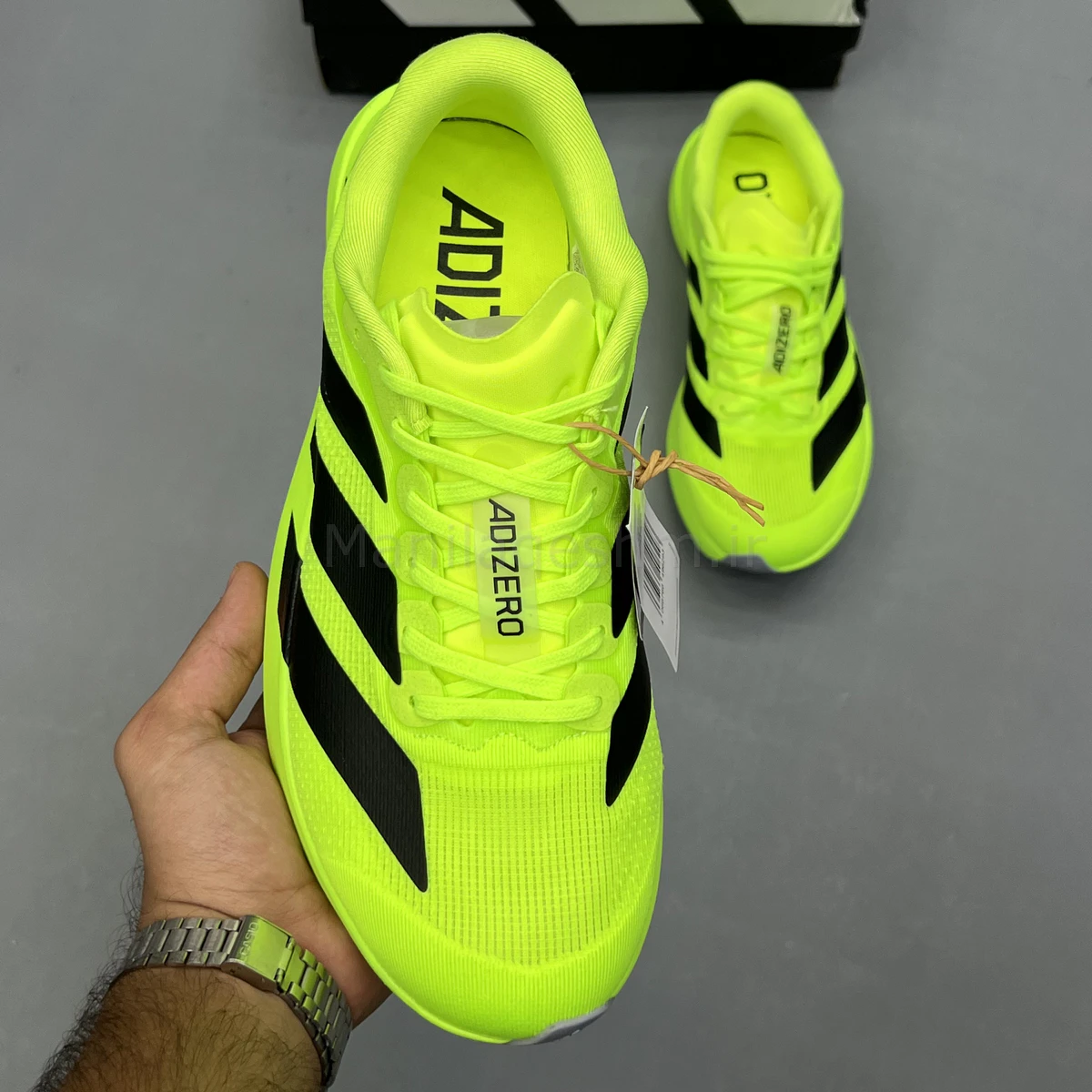 کفش آدیداس آدی زیرو سبز فسفری Adidas Adizero Evo SL