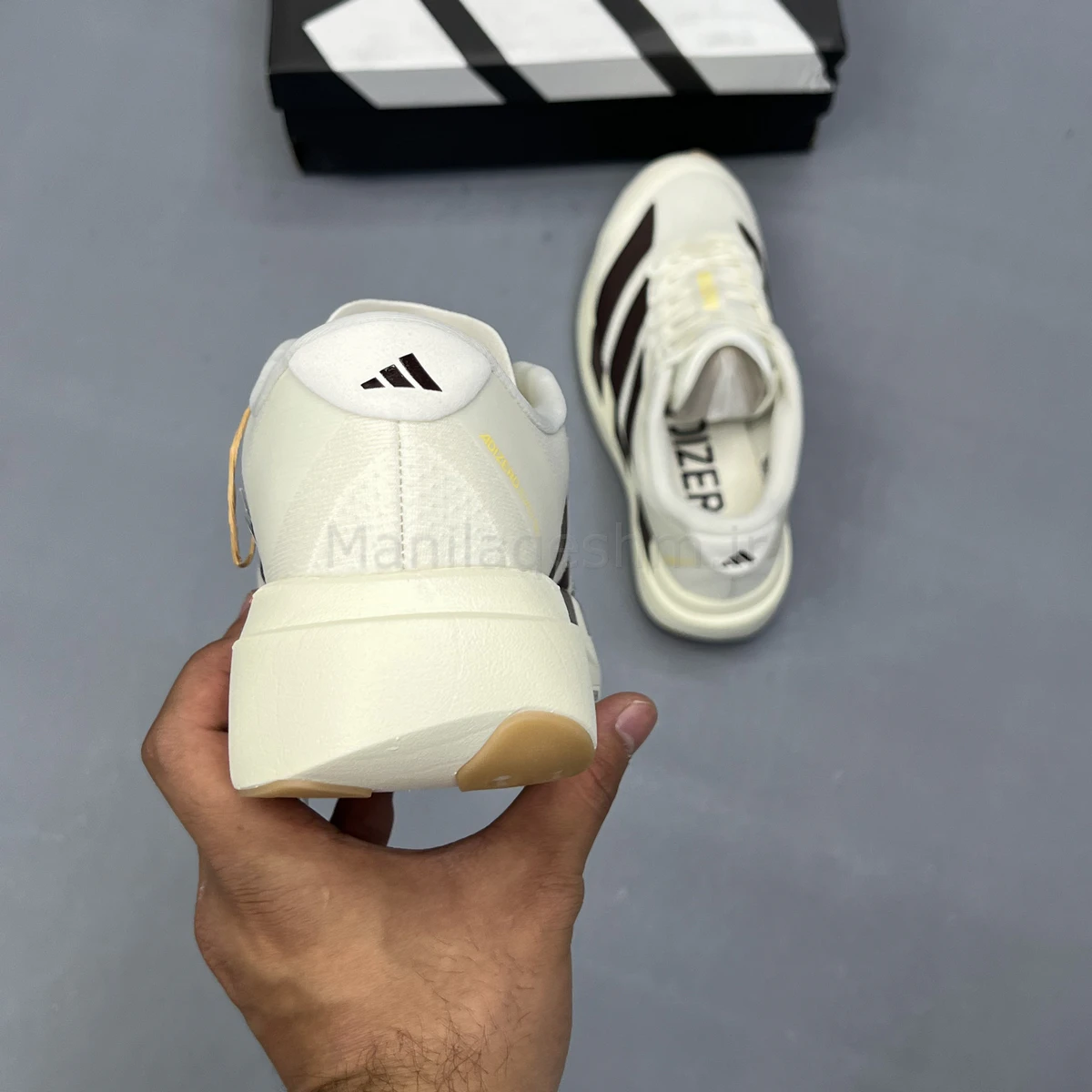 کفش آدیداس آدی زیرو کرم قهوه ای Adidas Adizero Evo SL