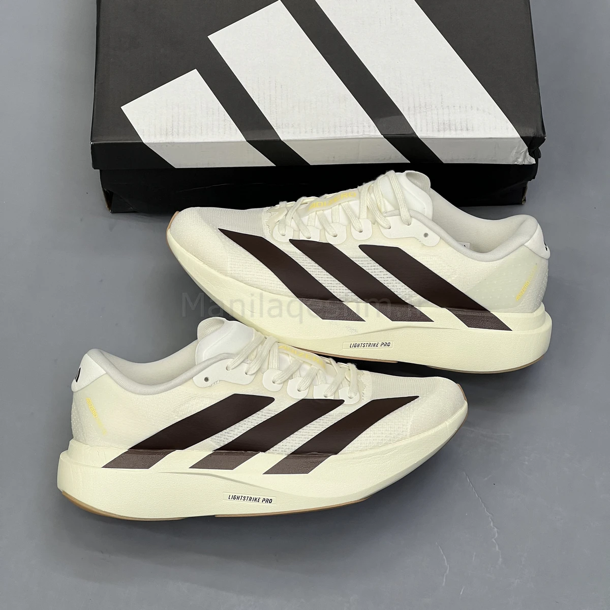 کفش آدیداس آدی زیرو کرم قهوه ای Adidas Adizero Evo SL