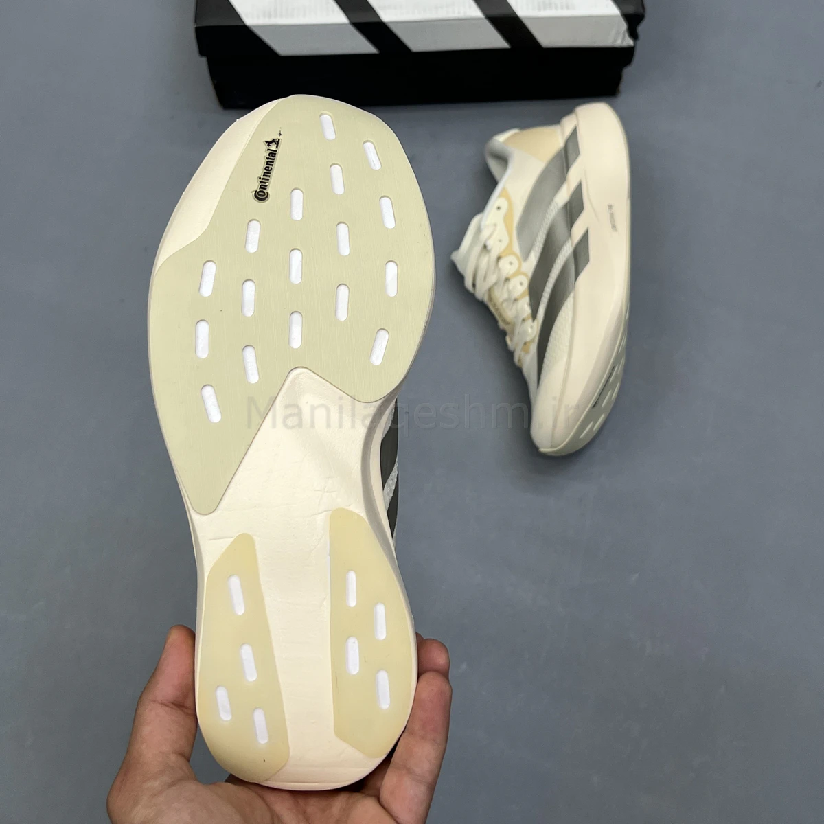 کفش آدیداس آدی زیرو کرم نقره ای Adidas Adizero Evo SL