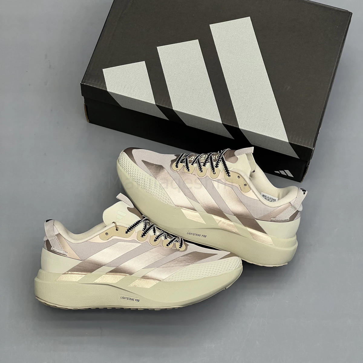کفش آدیداس آدی زیرو کرم قهوه ای Adidas Adizero Evo SL ATR