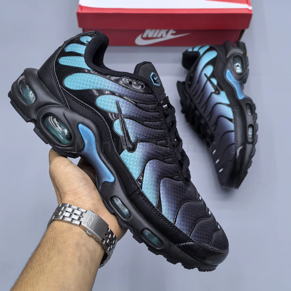 کفش نایک ایر مکس تی‌ان مشکی آبی Nike Air Max TN Plus