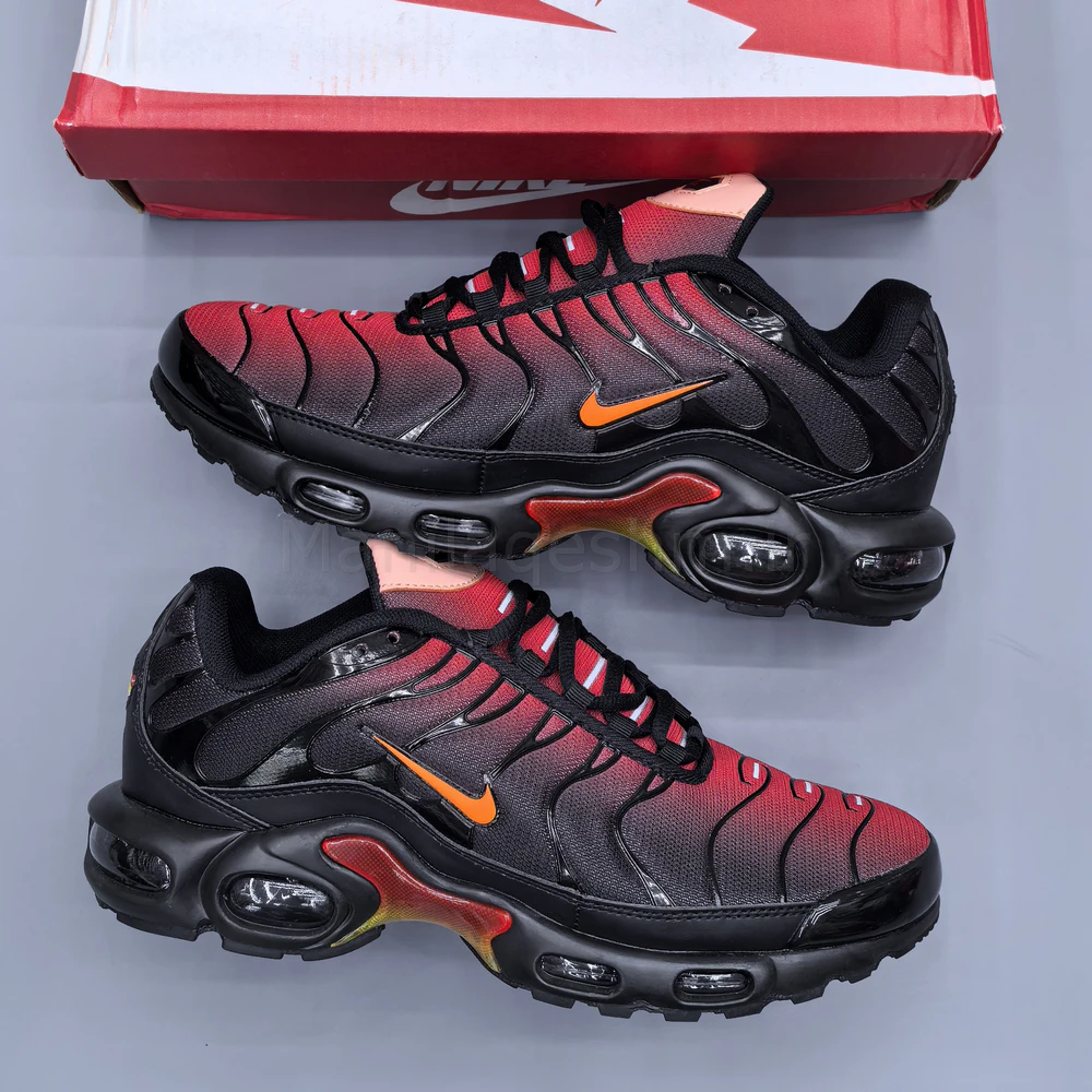 کفش نایک ایر مکس تی‌ان مشکی قرمز نارنجی Nike Air Max TN