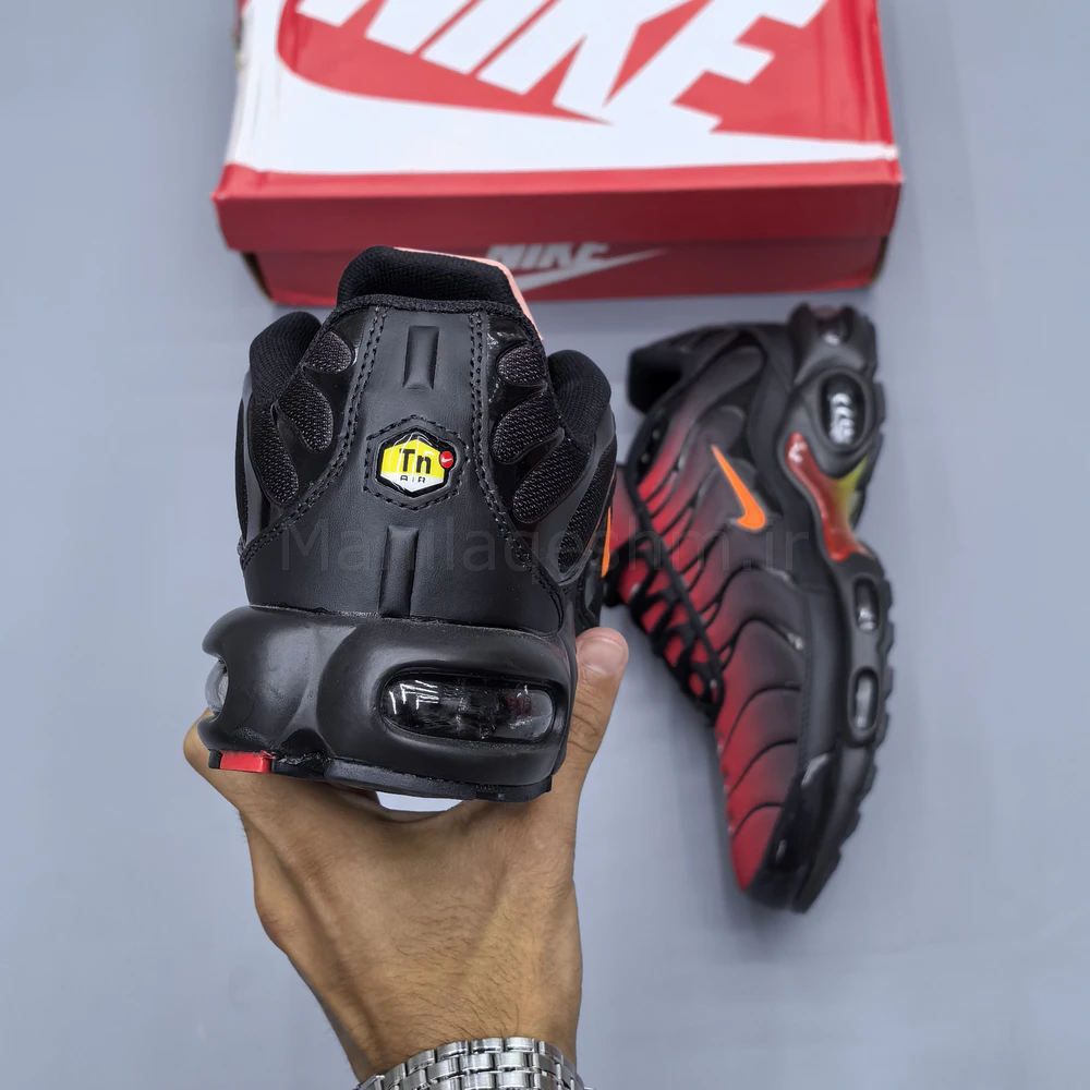 کفش نایک ایر مکس تی‌ان مشکی قرمز نارنجی Nike Air Max TN