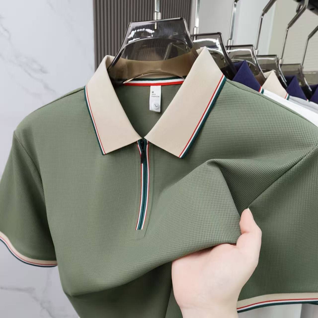 تیشرت نیم زیپ کد 2608