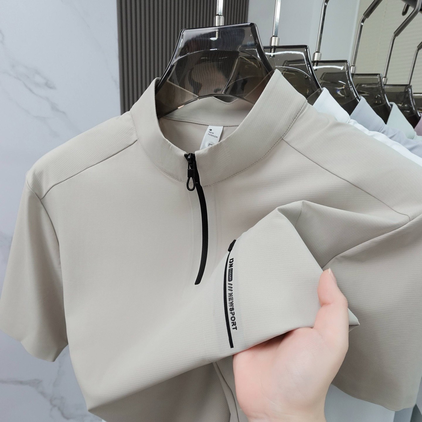 تیشرت نیم زیپ کد 2609