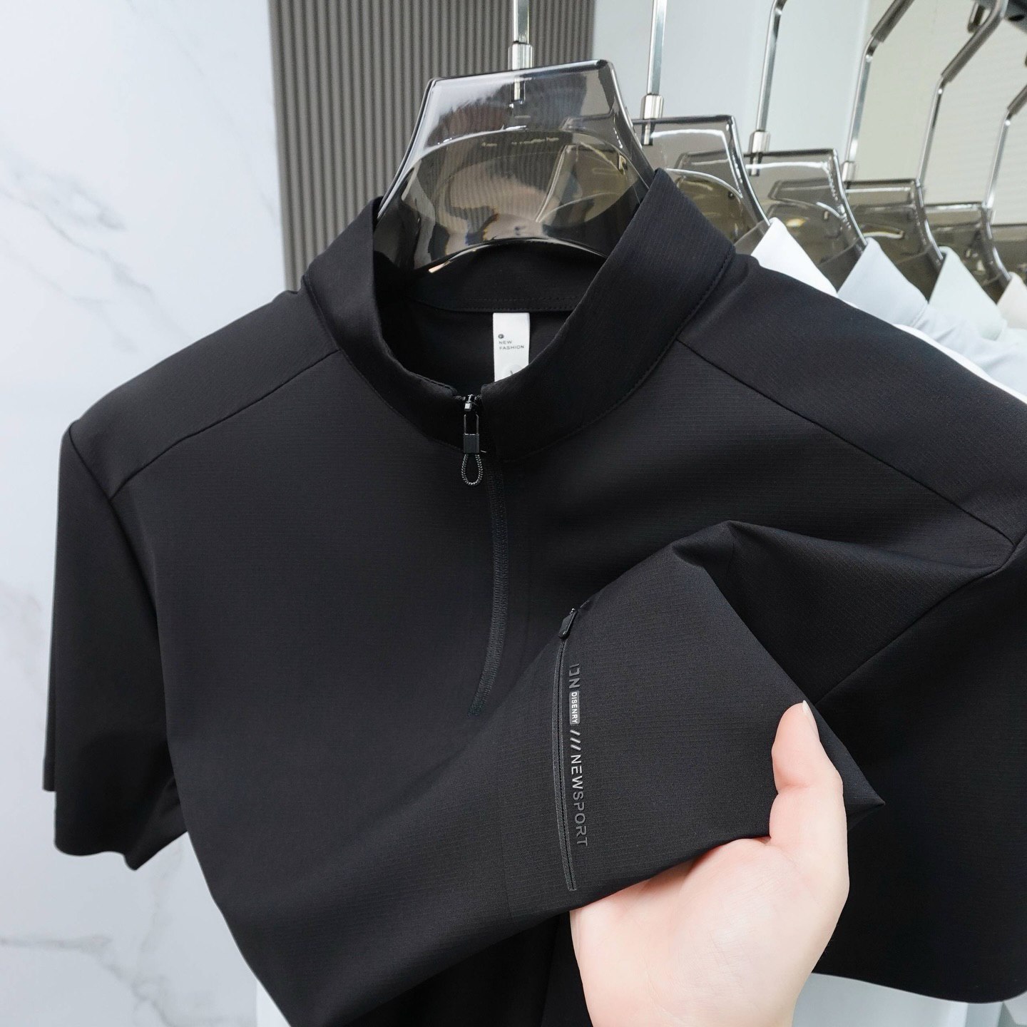 تیشرت نیم زیپ کد 2609